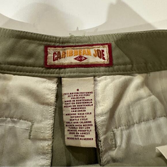 Vintage Caribbean Joe Olive‎ Green Mid Rise Straight Leg Pants Size 8 - Picture 6 of 9